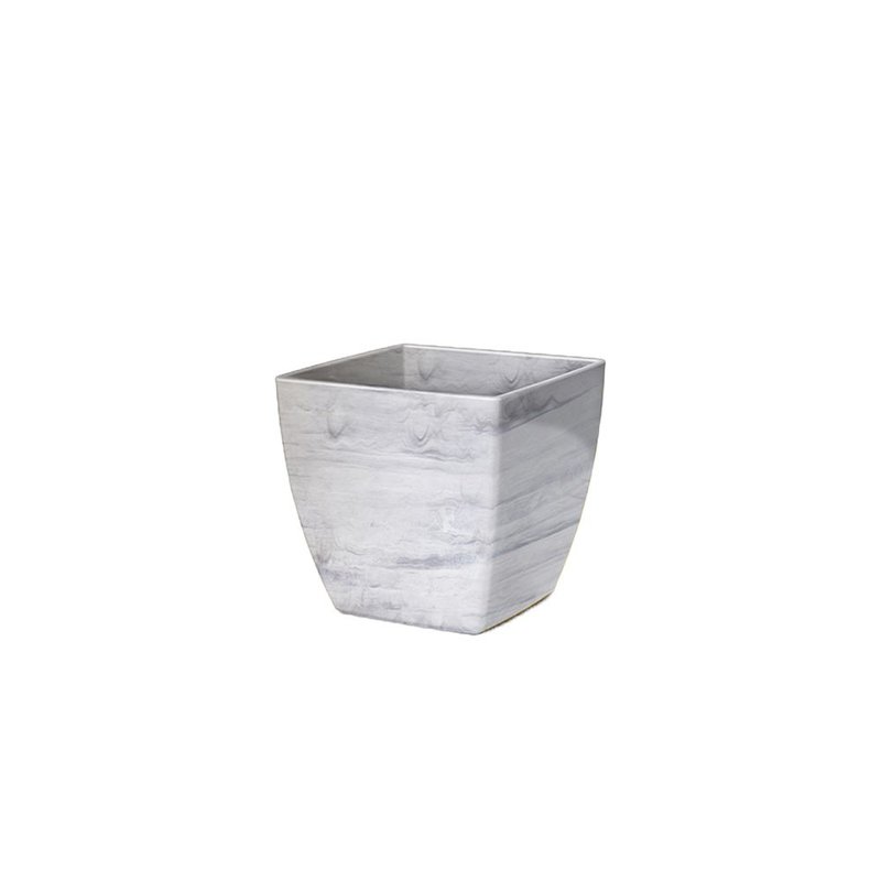 cachepo elegance quadrado n1 branco carrara