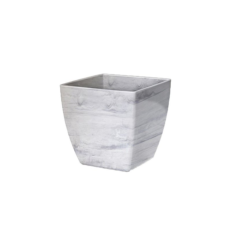 cachepo elagance quadrado n3 branco carrara