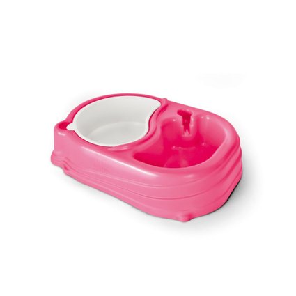 comedouro duplo n1 rosa