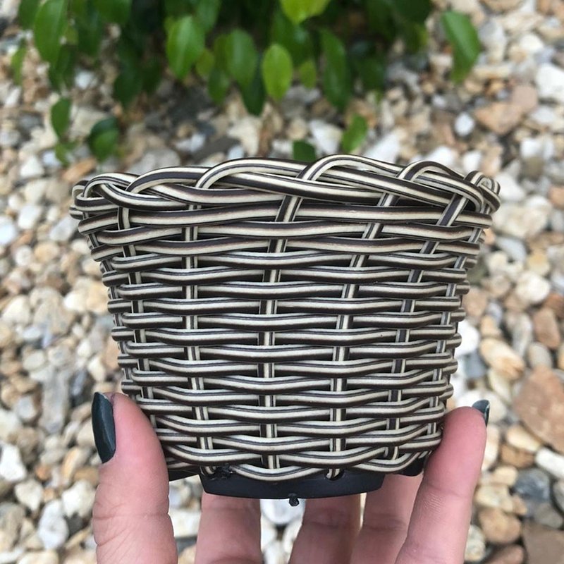 vaso cachepo bambu sintetico bambu arte bom cultivo np11 pote holabra pote pequeno mini vaso cor cappuccino