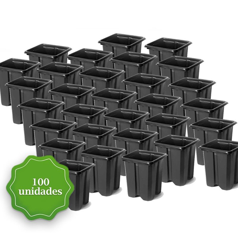 pote para muda pote quadrado vaso mini bom cultvo pote quadrado 6 5 100und