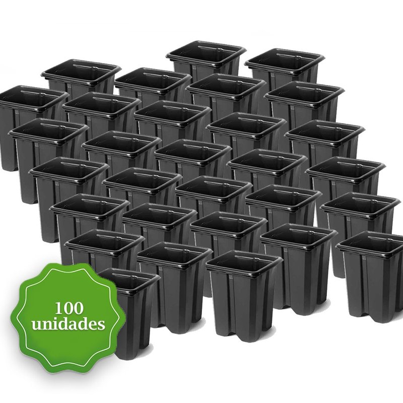 pote para muda pote quadrado vaso mini bom cultvo pote quadrado 8 5 100und
