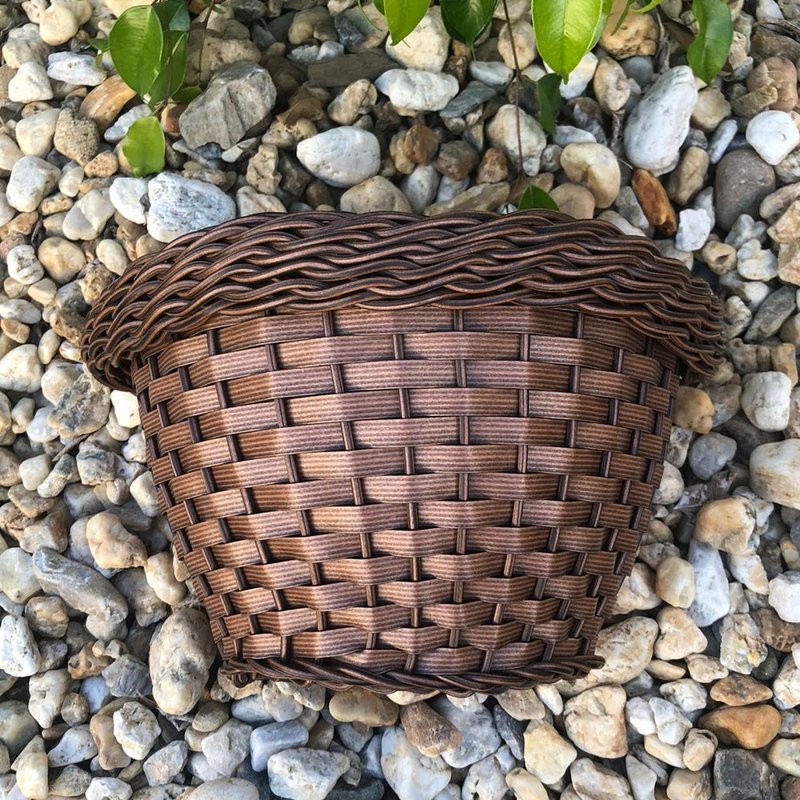 vaso indiano 2 de parede bambu arte vime sintetico bom cultivo vaso de palha