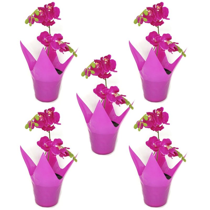 vaso rosa flexivel cachepo vaso reciclavel vaso garrafa pet vaso importado bom cultivo vaso