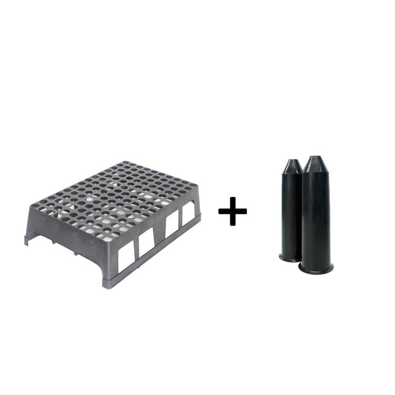 140 kit tubete e bandeja caixa bom cultivo
