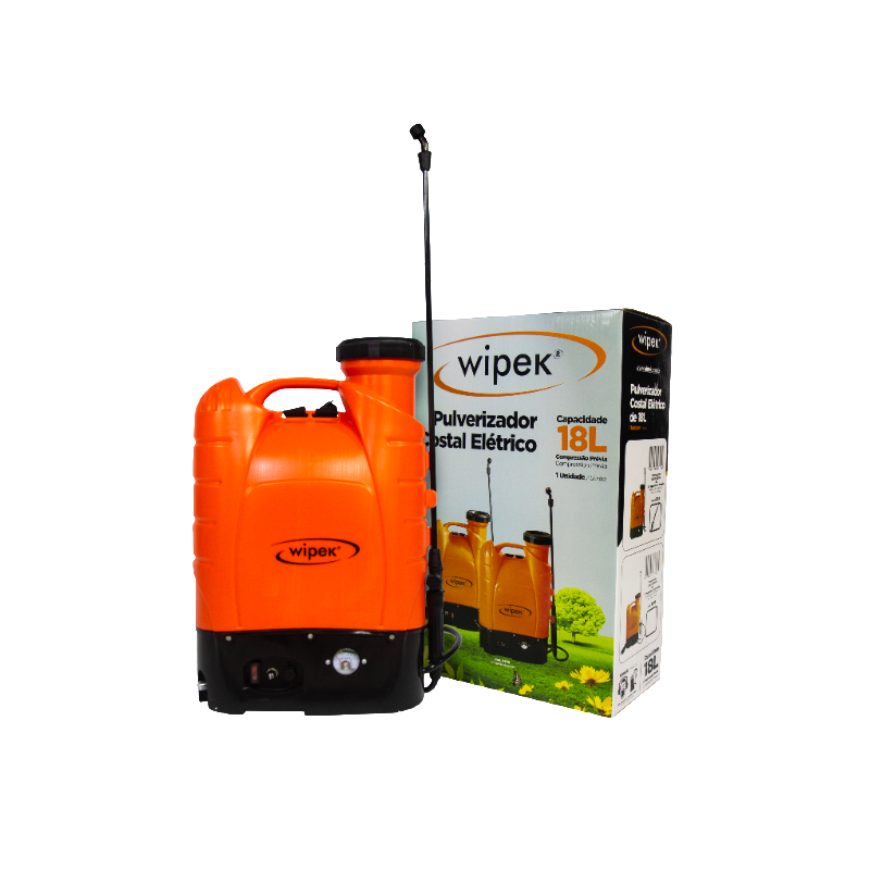 4692 Pulverizador Costal Eltrico Com Regulador de Presso Wipek 18 Litros 41203