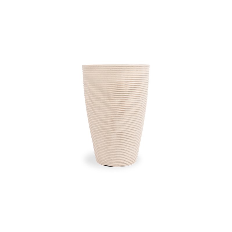 114022 vaso cone riscato 55 branco marmore 01 6